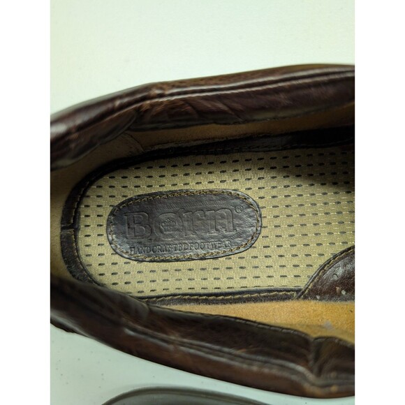 BORN BLAST III Men\'s Size 13 M Brown Leather Slip On Casual Loafer Shoes EUC main image 6